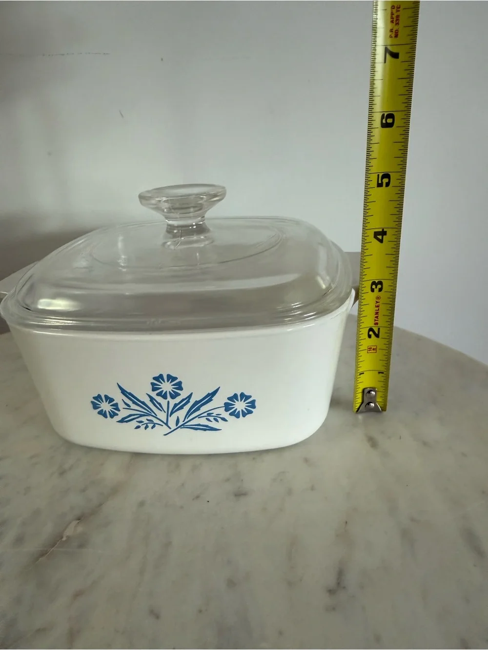 Corning Ware corn flower 1-1/2 qt with PYREX A7G lid A-1 1/2-B
